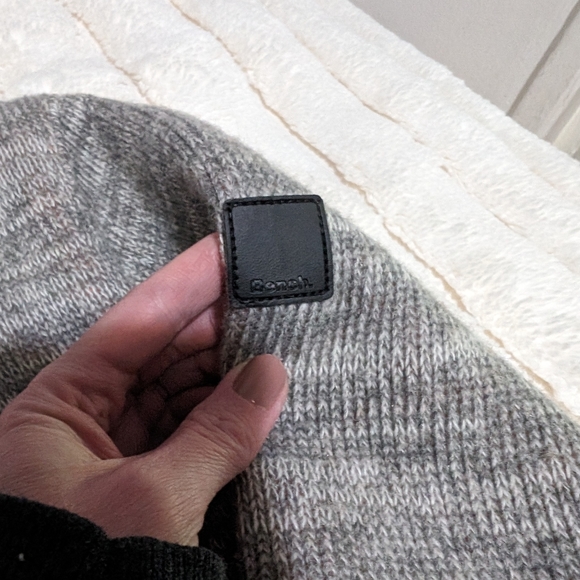 Bench Urbanwear Gray Wool Blend, orange fleece lined hoodie - Picture 6 of 8